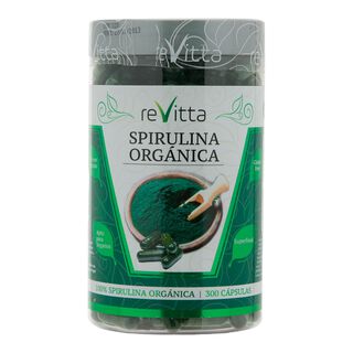 Spirulina orgánica 300 cápsulas - Revitta,hi-res