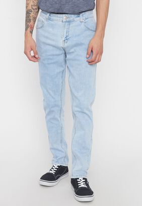 Jeans Hombre Fit Skinny Spandex Azul Medio Corona,hi-res