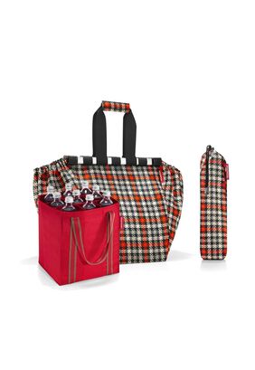 Pack botellero+bolsa de compras - Glencheck red/ red,hi-res