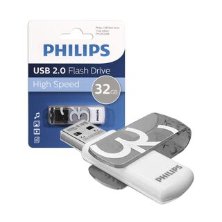 Pendrive 32gb Philips Vivid Gris - Ps,hi-res