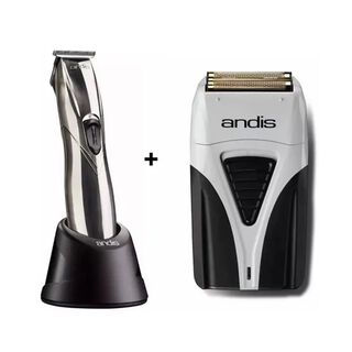 Kit Máquina Andis Slim Line Pro Li + Shaver Plus Bivolt,hi-res