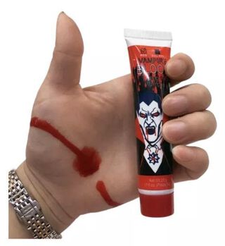 Sangre Artificial Cara Cuerpo Halloween Disfraz Vampiro 28g,hi-res