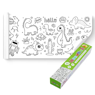 Rollo de dibujos para niños para colorear - Dinosaurios,hi-res