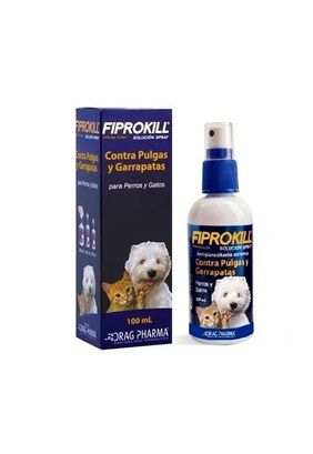 Fiprokill Spray Anti Pulgas/garrapatas 100 Ml Gatos Y Perros,hi-res