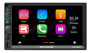 Radio Auto 2 Din Mirrorlink Touch De 7'' Aiwa W880bt,hi-res
