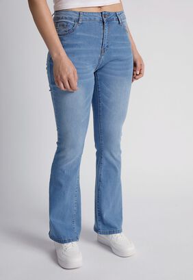 Jeans Mujer Flare Utras Strech Azul Sioux,hi-res