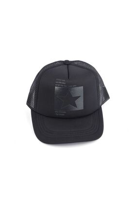 Gorra Jockey Diseño Estrella Negro 20cm,hi-res