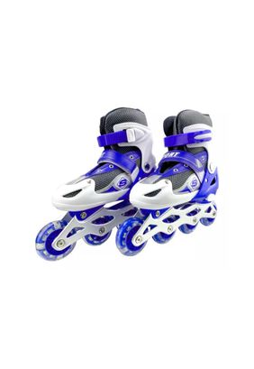 Patines Roller Línea Juveniles Ajustable Azul L,hi-res