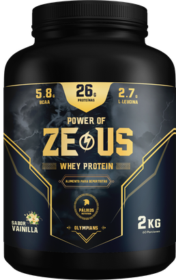 100% Whey Protein Zeus 2kg Sabores- (60 servicios) Sabor Vainilla,hi-res