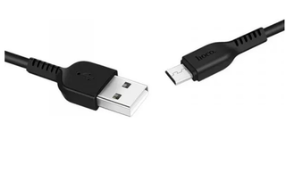Cable Hoco carga rapida X20 micro USB 1m negro,hi-res