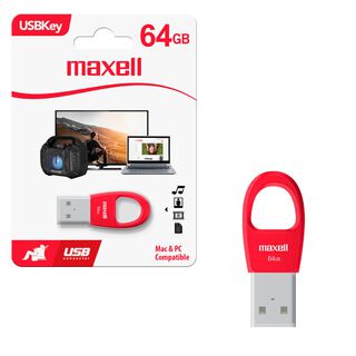 Pendrive USB 64GB Maxell USBK-64 Compatible Windows y MAC,hi-res