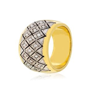 Anillo de Oro Amarillo 18kt Modelo Septal con 16 Diamantes Corte Brillante de 1pts,hi-res
