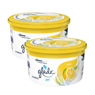 Pack 2 Glade Gel Aromatizante Limón Refrescante 70g,hi-res