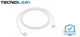 CABLE TECNOLAB USB A LIGHTNING CERTIFICADO TL308W BLANCO,hi-res