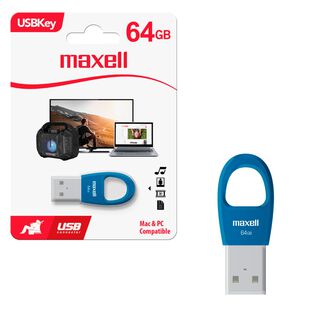 Pendrive USB 64GB USBK-64 Maxell Compatible MAC y Windows,hi-res