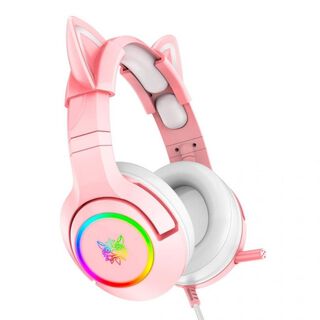 Audifonos Gamer Onikuma K9 Pink Cat Ear,hi-res