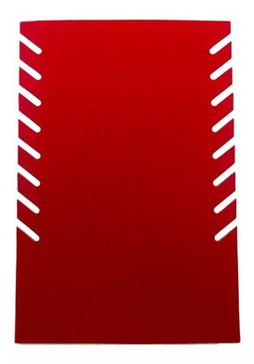 Exhibidor Mostrario 8 Cadenas Collar Terciopelo Rojo Plano,hi-res