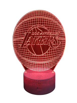 Lámpara ilusión 3D Balón De Básquet 7 Colores Led Pelota de Baloncesto,hi-res