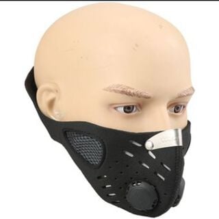 Mascara de neopreno con filtro de carbón activado y regulación de flujo de oxígeno,hi-res