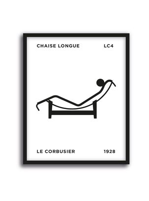 Cuadro 40x50 Diseño Clásico: Chaise Longue - Le Corbusier,hi-res