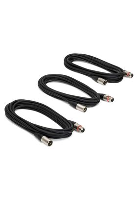 Pack de 3 cables para micrófono Samson MC18 XLR,hi-res