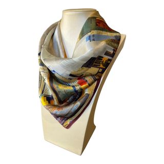 Pañuelo italiano en seda natural diseño exclusivo by Alondra,hi-res