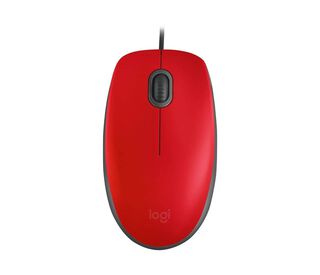 Mouse Logitech M110 SILENT, Tamaño Normal, Rojo,hi-res