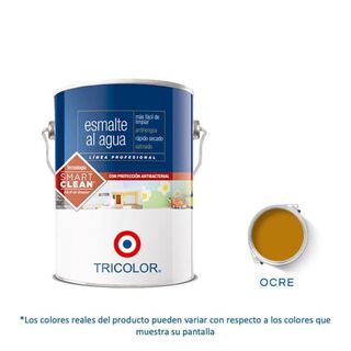 Esmalte Al Agua Profesional 1 Gl Ocre Tricolor,hi-res