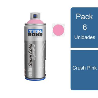 Pack 6 pinturas Aerosol Spray Expression Crush Pink TEKBond,hi-res