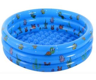 PISCINA INFLABLE 3 AROS COLORES 150 X 35 CMS,hi-res