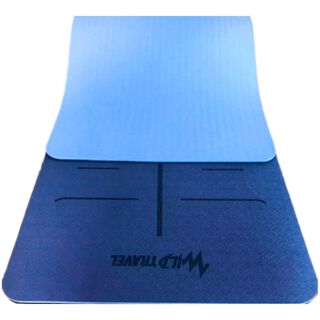 Mat Yoga Azul Colchoneta Eco 8mm Wild Travel + Bolso,hi-res