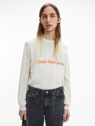 Suéter Two Tone Beige Calvin Klein,hi-res
