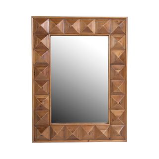 Espejo Napo de madera rectangular con rombos,hi-res