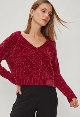 Sweater Liso 18120124011112 Burdeo iO,hi-res