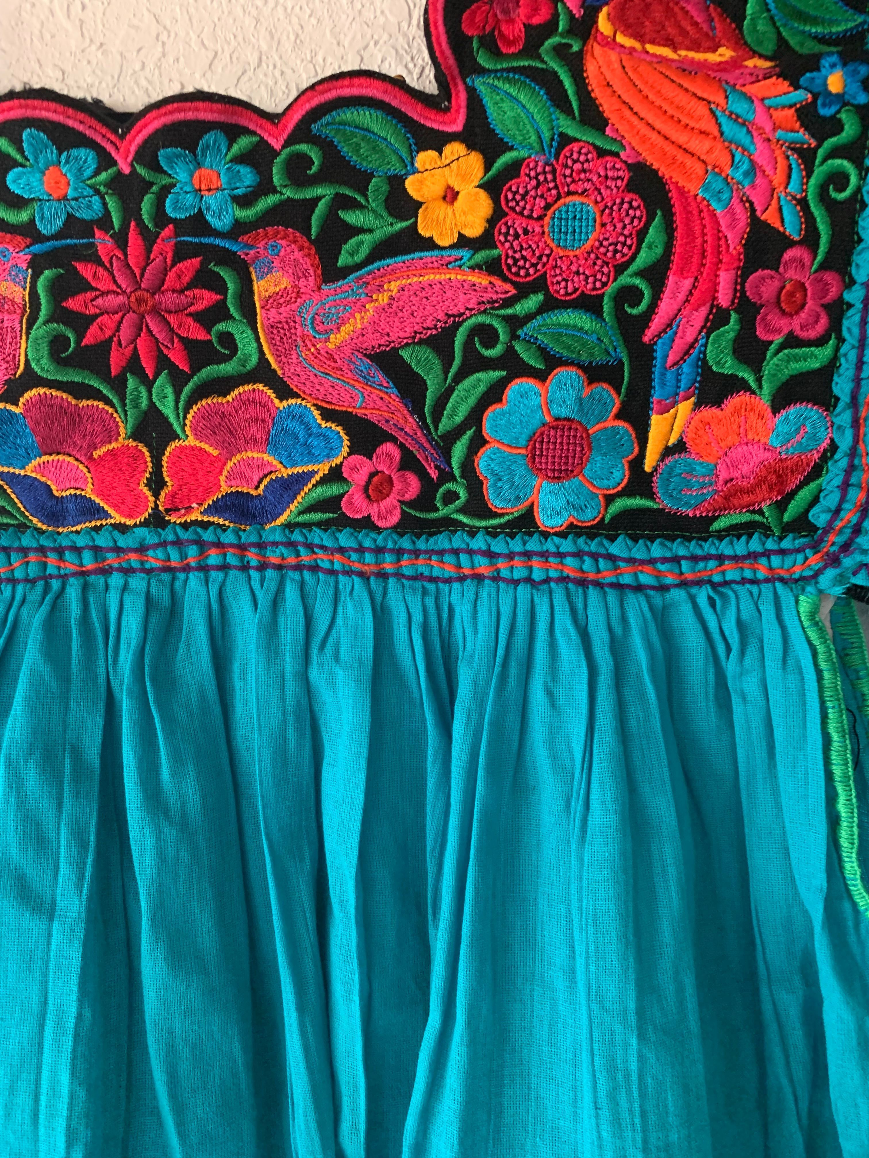 NUEVO vestido de niña de flores y faja extra ancha -  México