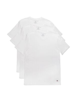 Pack 3 Camisetas VNeck Blanco Tommy Hilfiger,hi-res