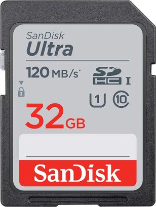 Memoria SDHC SanDisk Ultra 32 GB, UHS-I, U1, Esc. 120MB/s,hi-res