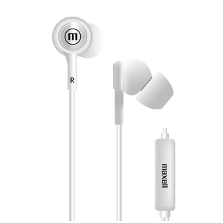 Audífonos In-tips Con Micrófono Blanco In Ear Maxell,hi-res