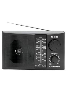 Radio AM / FM Multibandas Recargable a Pilas y Corriente 18R,hi-res
