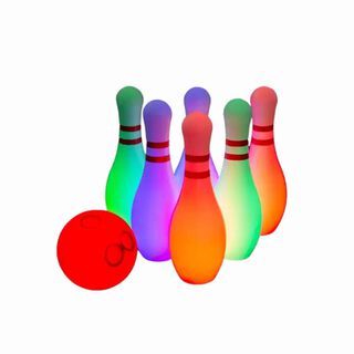 Bowling Juego De Bolos Fluorescentes Con Luz En Caja,hi-res