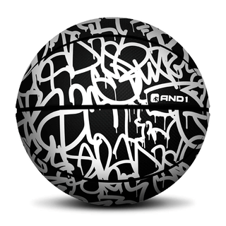 Balón And1 Xcelerate Graffiti Basketball Blanco,hi-res