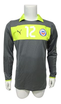     Camiseta Chile 2012/2014 Arquero Gris N° 12 Original Puma,hi-res