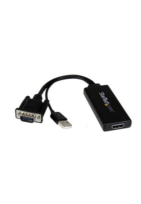 Adaptador Startech VGA a HDMI con audio y alimentación USB ,hi-res