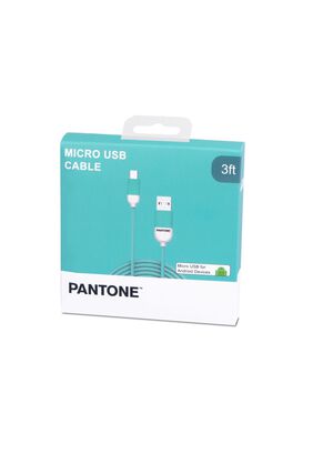 Cable de Datos Micro USB 1 MT Pantone High Speed Turquesa,hi-res