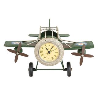 Adorno metal reloj Avion 26x17x14 cm. Unico 17x14x26 cm,hi-res