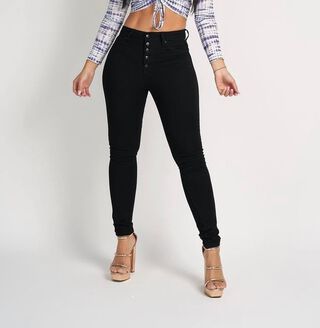 Jeans Mujer Negro elasticado,hi-res