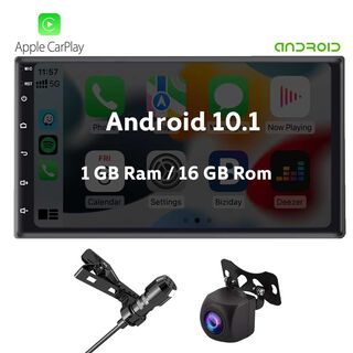 Radio Auto 7 Pulgadas Android Apple Carplay + Cámara + Mic,hi-res