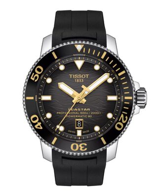 Reloj Tissot Seastar 2000 Professional Resina Dorado,hi-res