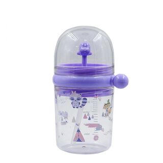 Vaso Antiderrame Infantil Vasos Para Bebe Con Bombilla Diseño de Ballena Lanza Agua Morado PQNP-1,hi-res