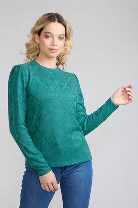 Sweater Jacquard Verde Tentation,hi-res
